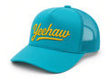 "Yeehaw" Foam Trucker Hat - Turquoise