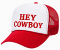 "Hey Cowboy" Foam Trucker - Red