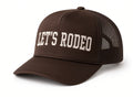 "Let's Rodeo" Foam Trucker - Brown