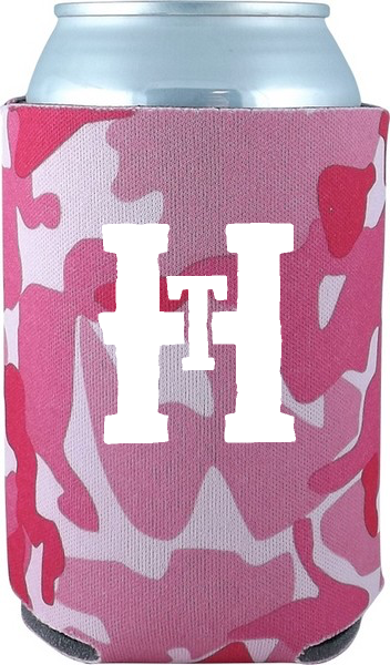 Pink Camo Can Cooler