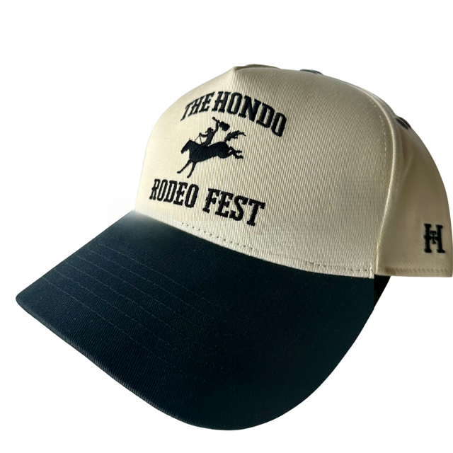 The Hondo Tan + Navy Trucker Hat